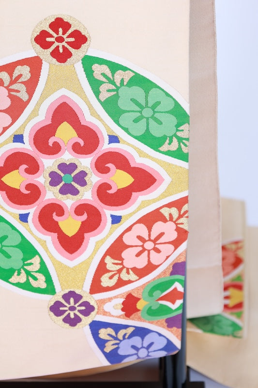 Japanese used sash belt (Fukuro-obi) 100% silk  /B