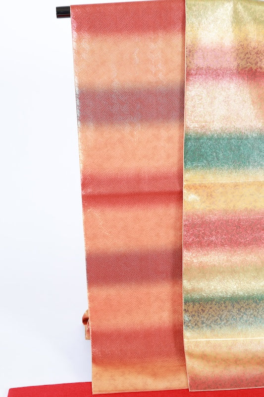 Japanese used sash belt (Fukuro-obi) 100% silk  /B1260