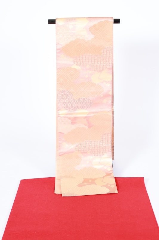 Japanese used sash belt (Fukuro-obi) 100% silk  /B1262