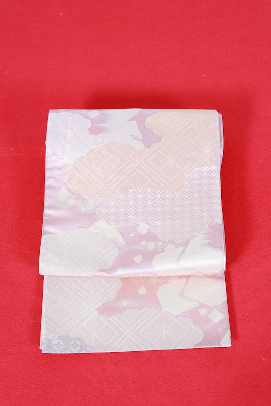 Japanese used sash belt (Fukuro-obi) 100% silk  /B1262