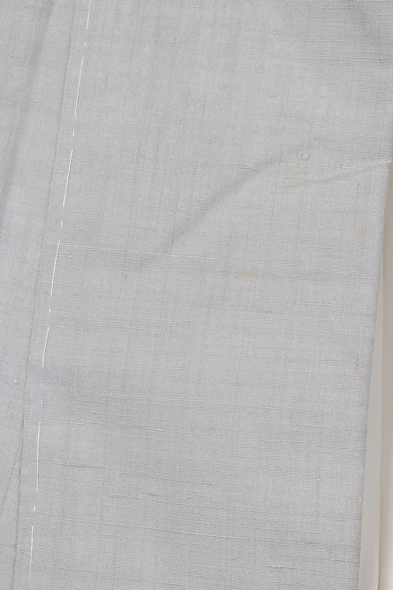 Tsumugi kimono gray gold silver Hand-painted, hand-embroidered, hand-woven pre-pwned /AZ53