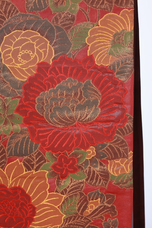 Japanese used sash belt (Fukuro-obi) 100% silk  /B1248