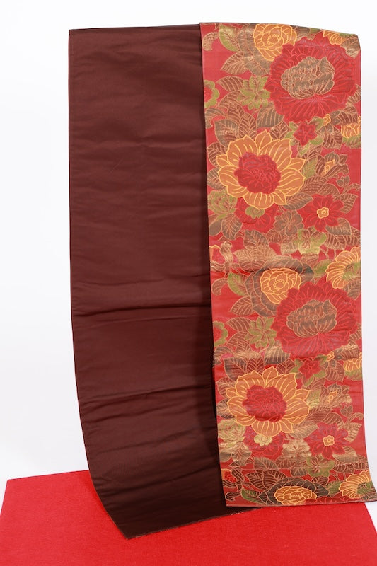 Japanese used sash belt (Fukuro-obi) 100% silk  /B1248