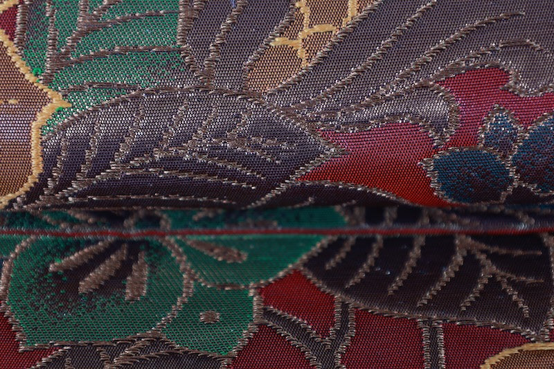 Japanese used sash belt (Fukuro-obi) 100% silk  /B1248