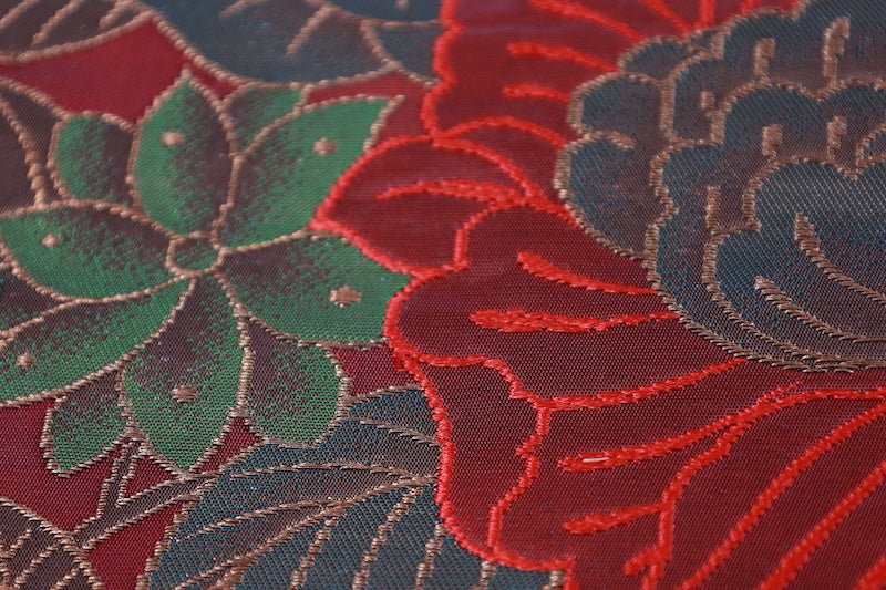 Japanese used sash belt (Fukuro-obi) 100% silk  /B1248