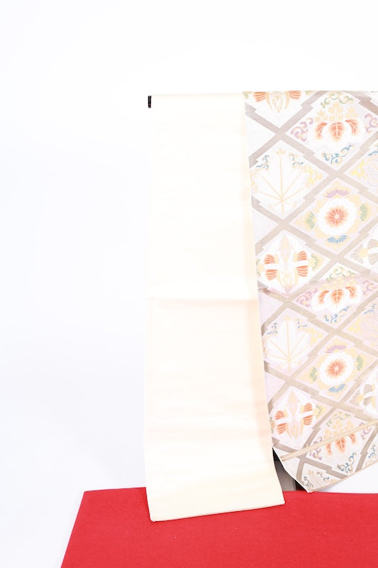 Japanese used sash belt (Fukuro-obi) 100% silk  /B1261