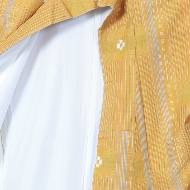 Japanese kimono used <Tsumugi> Msize  silk 100% /T232