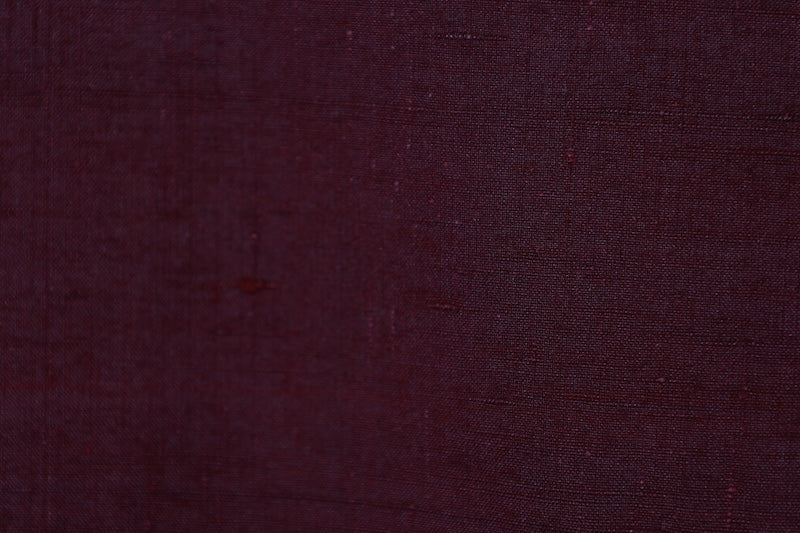 Japanese kimono used Hon-Yuki Tsumugi silk fabric, reddish-brown, hand-spun on a high loom, L135
