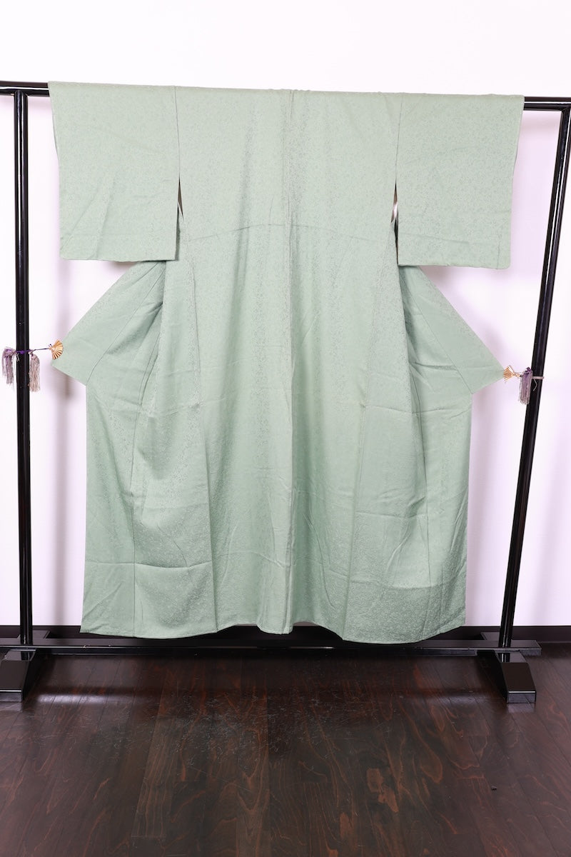 Iromuzi kimono green flower New, unused item /AZ48