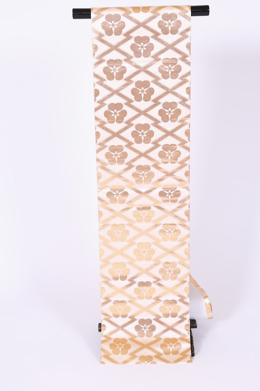 Japanese used sash belt (Hukuro-obi) 100% silk  /B600