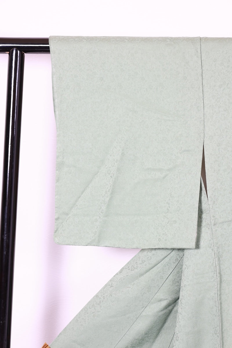 Iromuzi kimono green flower New, unused item /AZ48