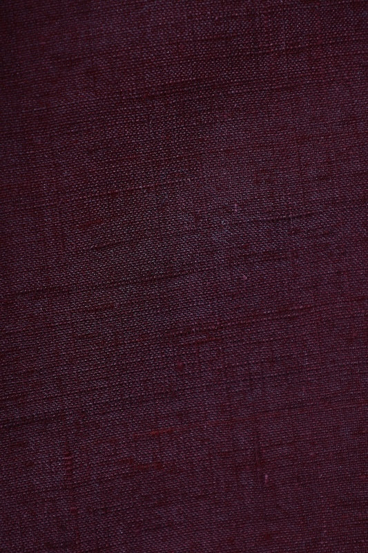 Japanese kimono used Hon-Yuki Tsumugi silk fabric, reddish-brown, hand-spun on a high loom, L135