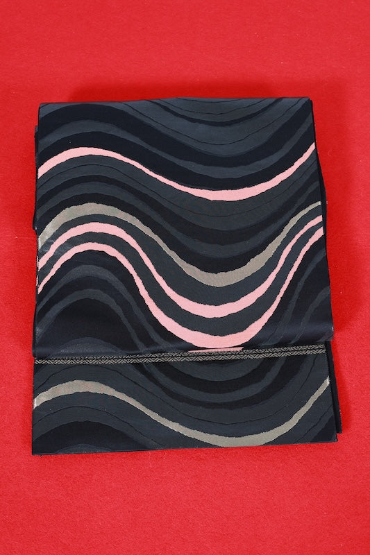 Japanese used sash belt (Fukuro-obi) 100% silk  /B1249