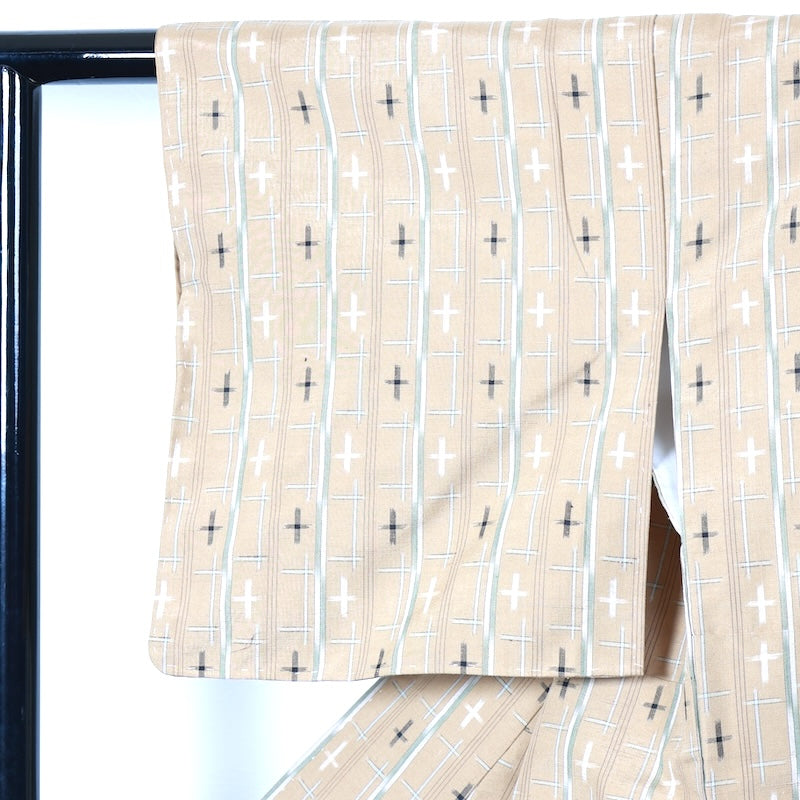 Japanese kimono used <houmongi> Msize  silk 100% /T239