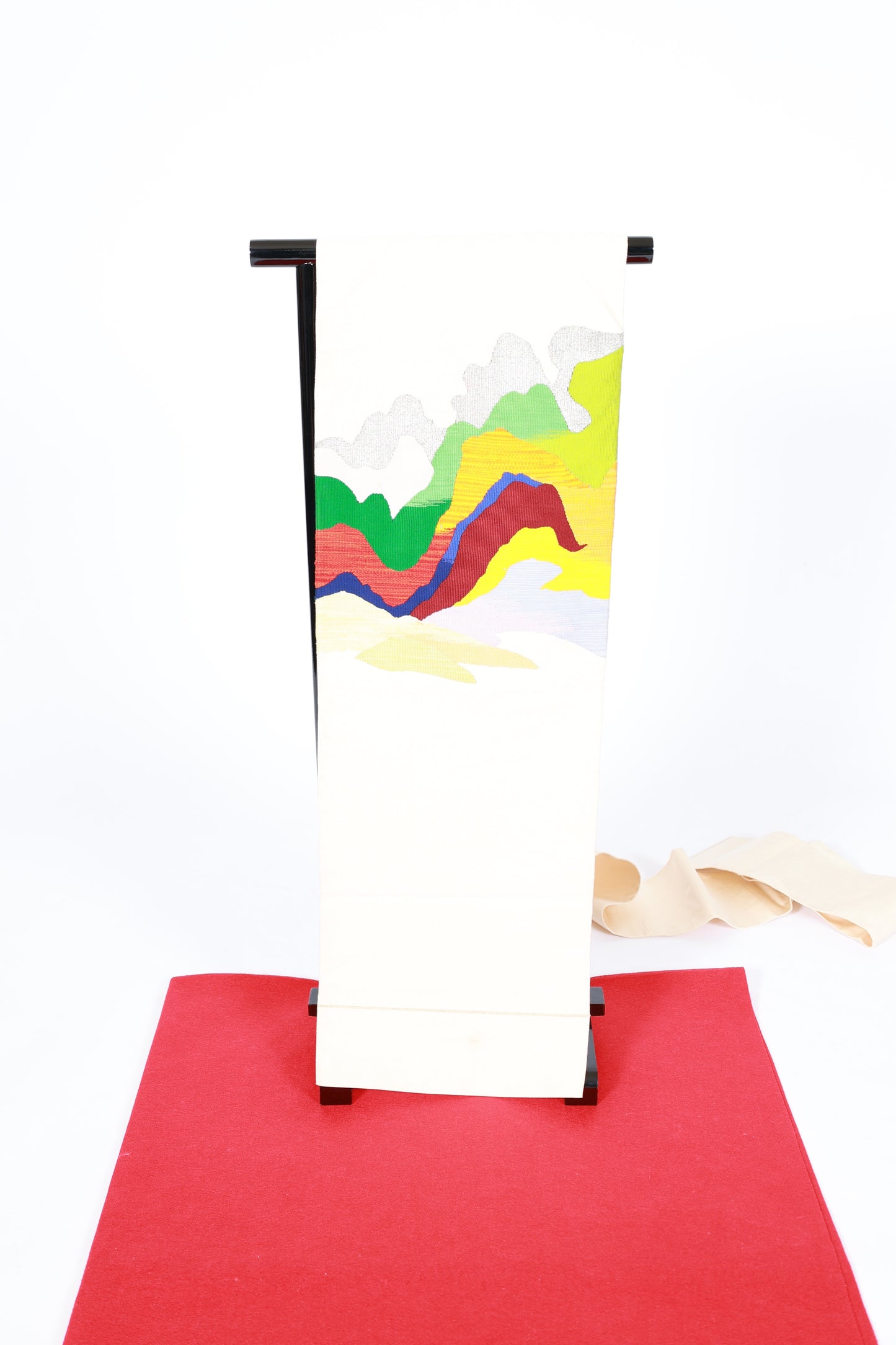 Japanese used sash belt (Nagoya-obi) silk100% /B1290