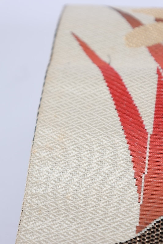 Japanese used sash belt (Nagoya-obi) 100% silk  /B595
