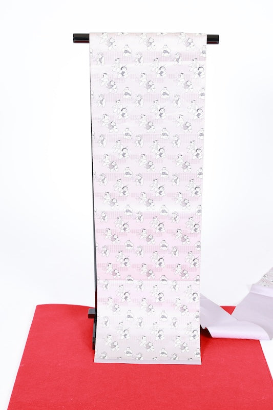 Japanese used sash belt (Nagoya-obi) polyester  /B1289