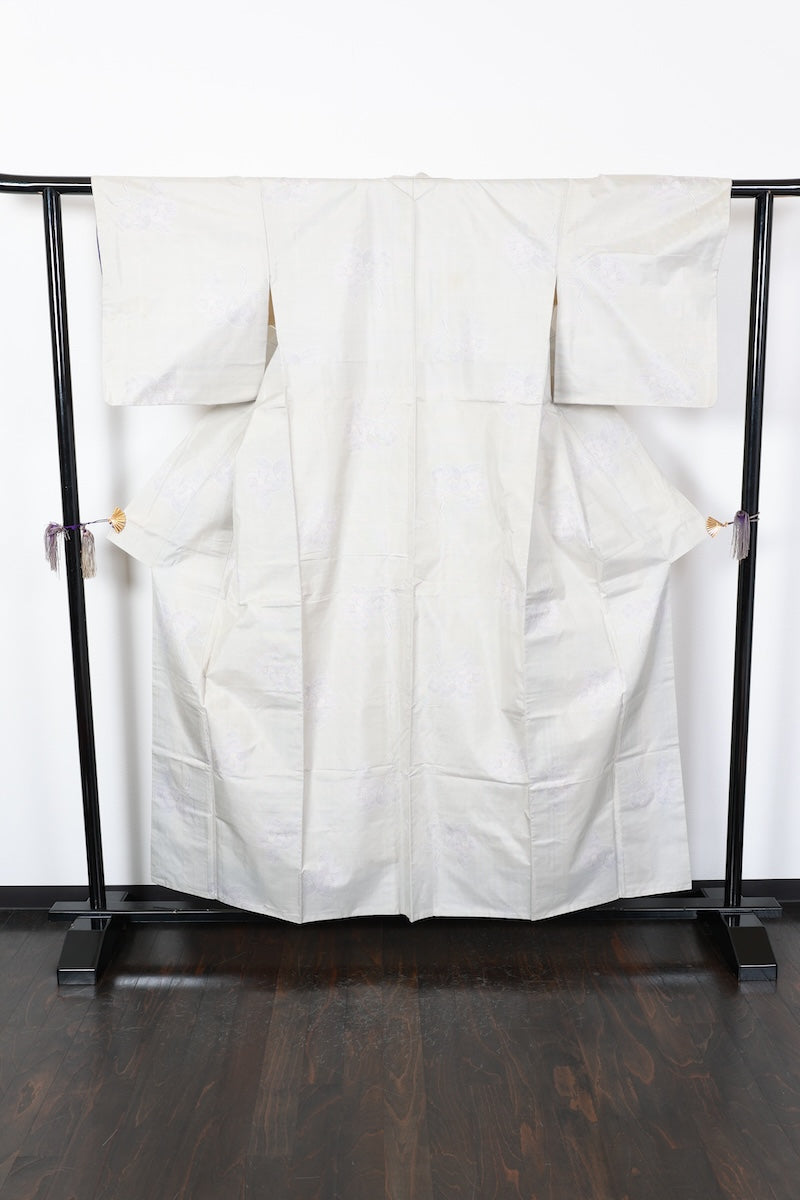 Tsumugi kimono light purple pre-owned /AZ44