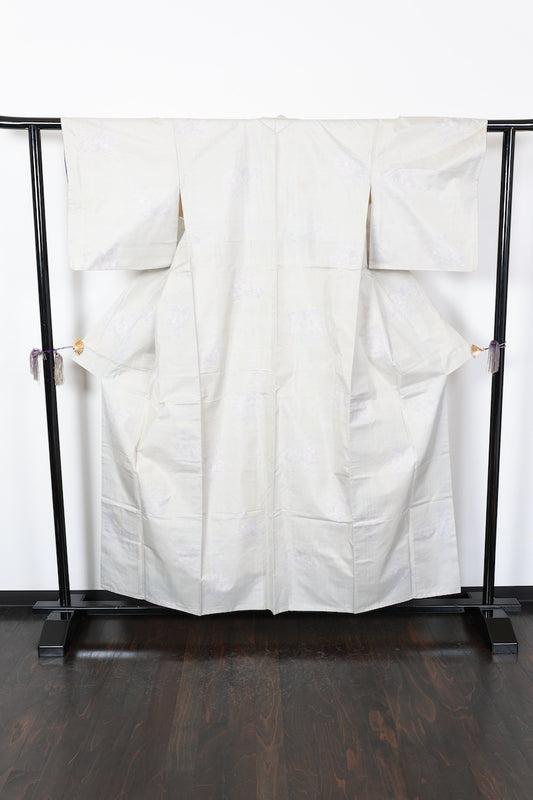 Tsumugi kimono light purple pre-owned /AZ44