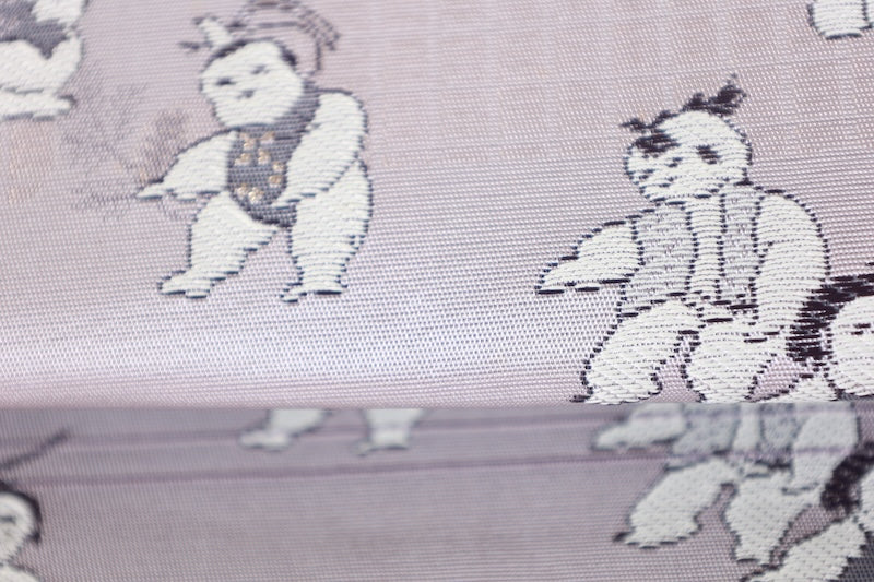 Japanese used sash belt (Nagoya-obi) polyester  /B1289