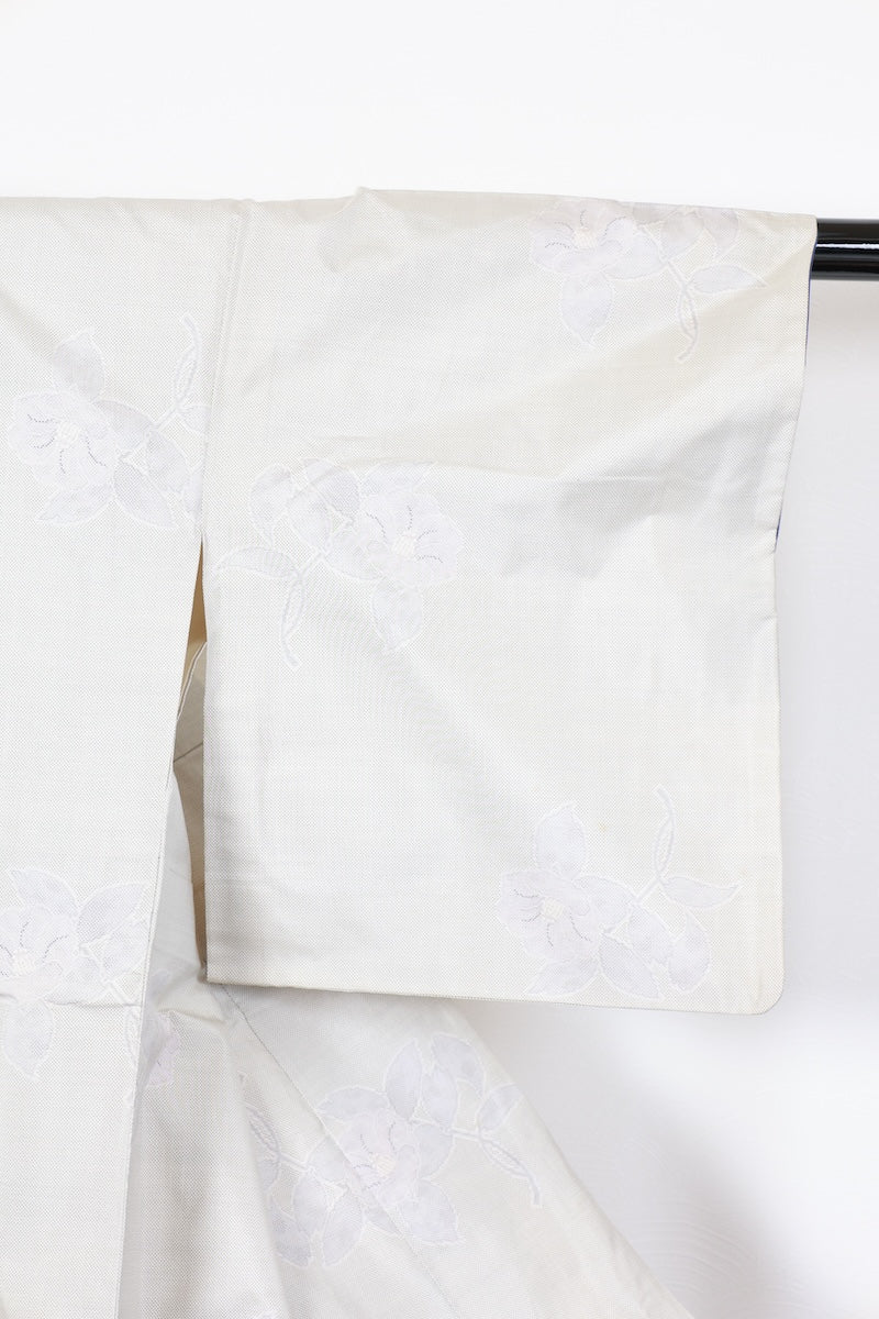 Tsumugi kimono light purple pre-owned /AZ44