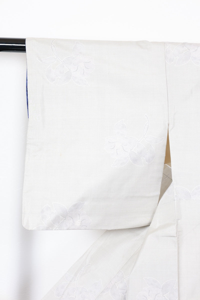 Tsumugi kimono light purple pre-owned /AZ44