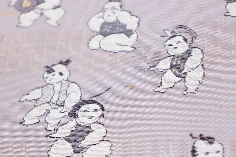 Japanese used sash belt (Nagoya-obi) polyester  /B1289