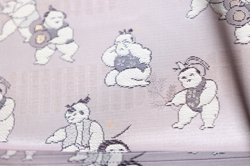 Japanese used sash belt (Nagoya-obi) polyester  /B1289