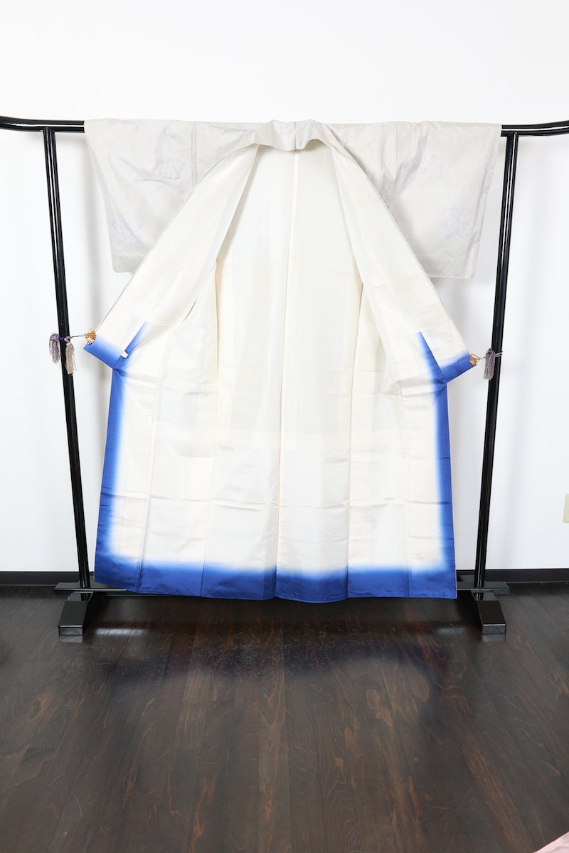 Tsumugi kimono light purple pre-owned /AZ44