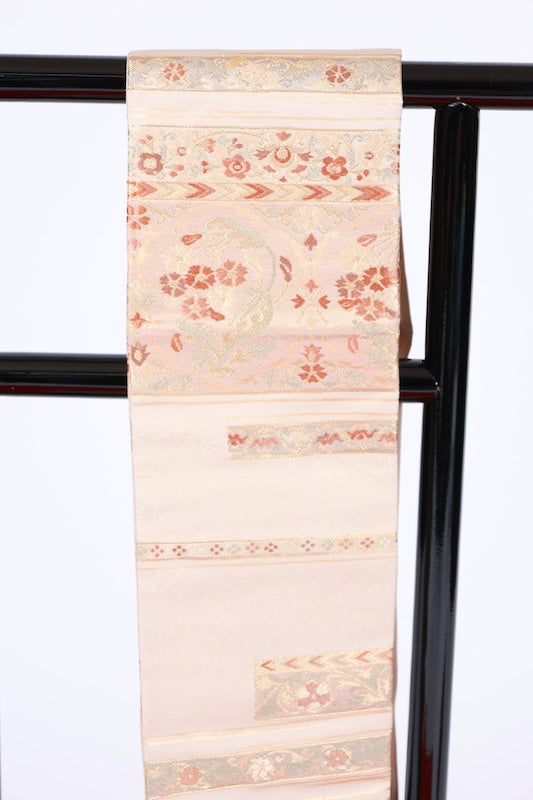 Japanese used sash belt (Nagoya-obi) polyester  /B1286