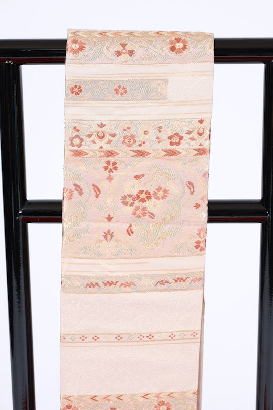 Japanese used sash belt (Nagoya-obi) polyester  /B1286