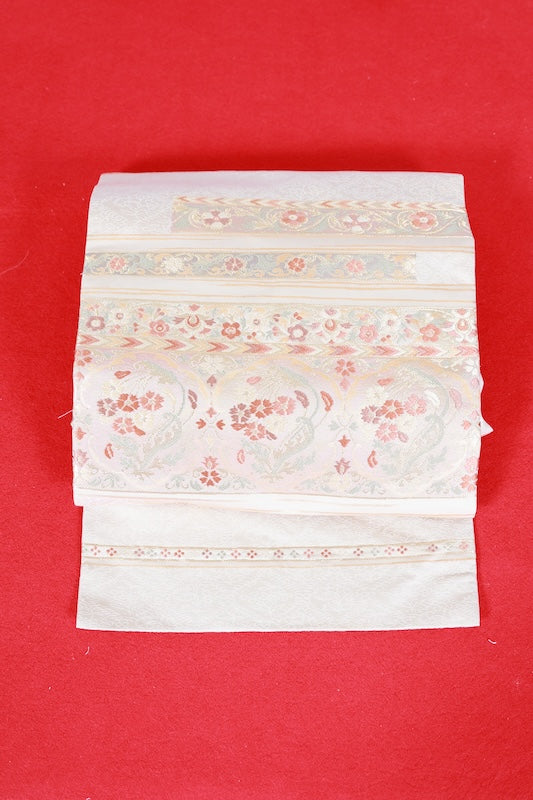 Japanese used sash belt (Nagoya-obi) polyester  /B1286