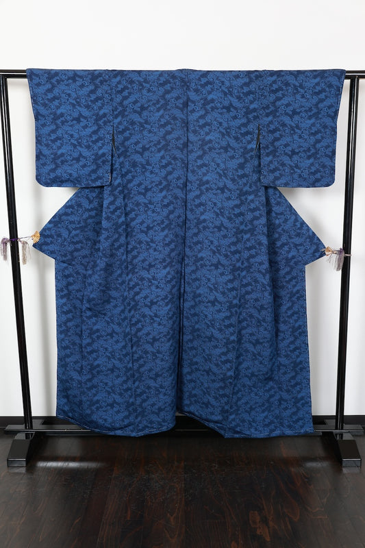 Komon kimono indigo New, unused item/AZ250