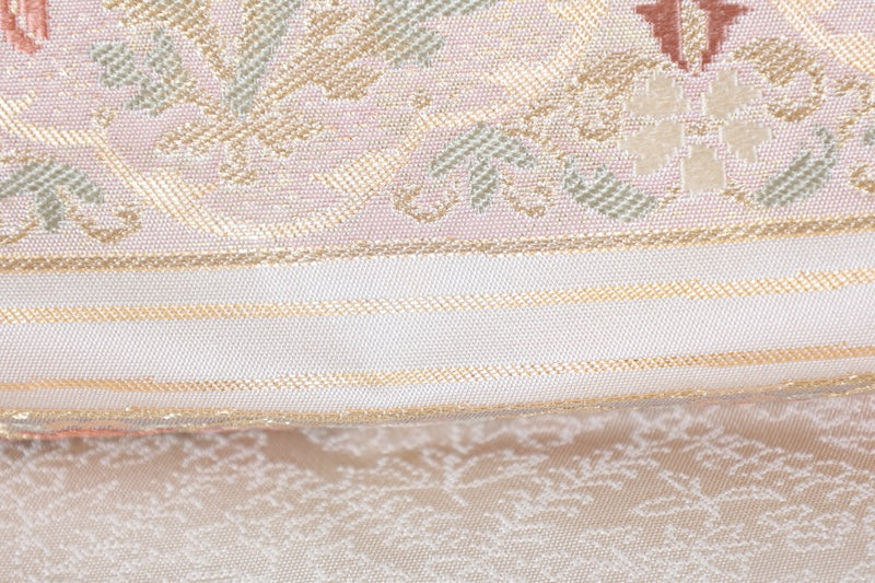 Japanese used sash belt (Nagoya-obi) polyester  /B1286