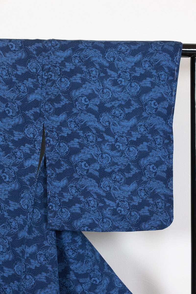 Komon kimono indigo New, unused item/AZ250