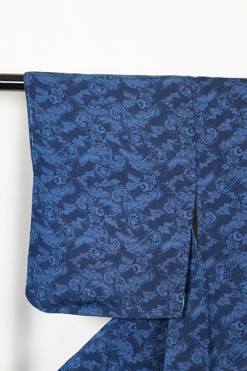 Komon kimono indigo New, unused item/AZ250