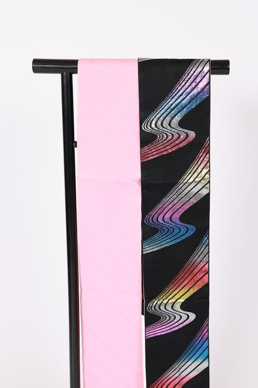 Japanese kimono sash belt (Hanhaba-obi)  /B650