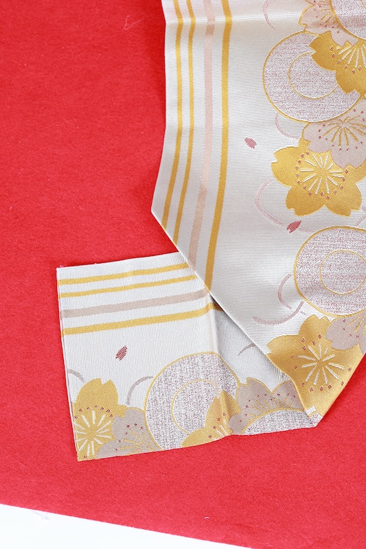 Japanese used sash belt (Nagoya-obi) polyester  /B1285