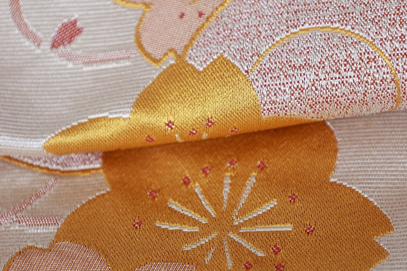 Japanese used sash belt (Nagoya-obi) polyester  /B1285