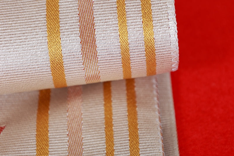 Japanese used sash belt (Nagoya-obi) polyester  /B1285