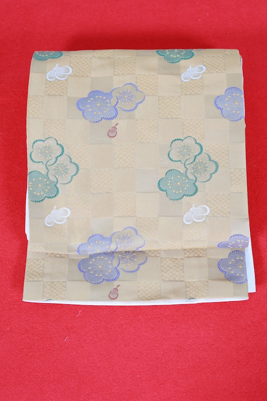 Japanese used sash belt (Nagoya-obi) polyester  /B1280