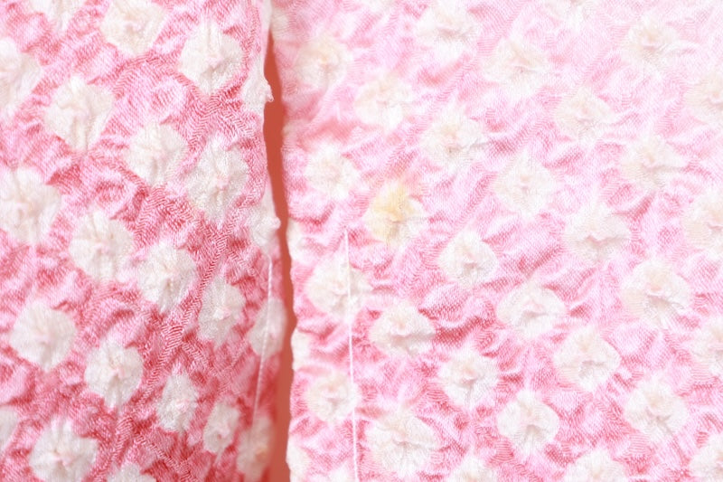 Komon kimono white pink New, unused item /AZ64