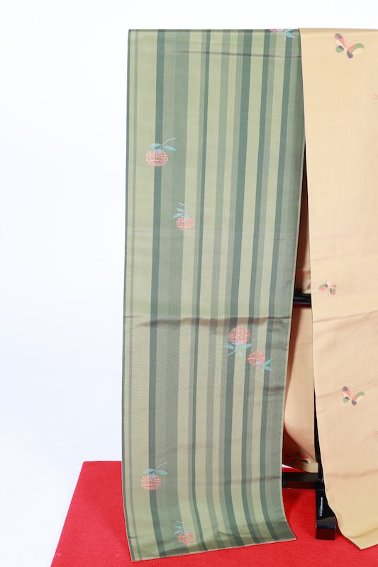 Japanese used sash belt (Nagoya-obi) polyester  /B1277