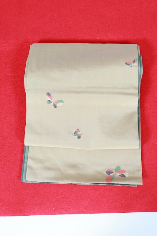 Japanese used sash belt (Nagoya-obi) polyester  /B1277