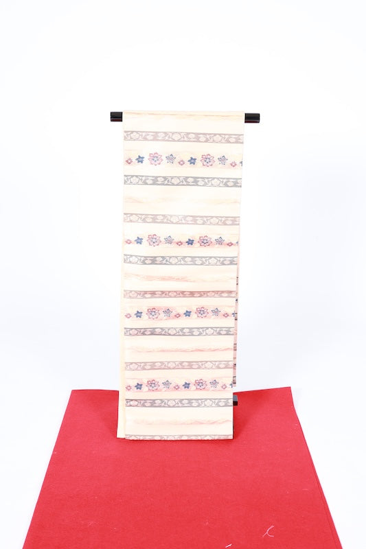 Japanese used sash belt (Nagoya-obi) polyester  /B1275