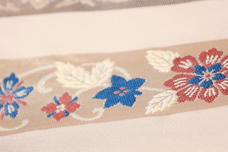 Japanese used sash belt (Nagoya-obi) polyester  /B1275