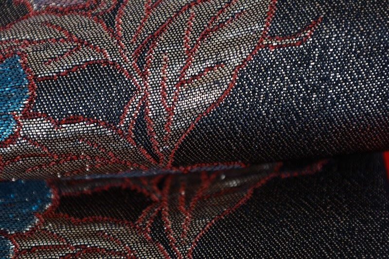 Japanese used sash belt (Nagoya-obi) polyester  /B1273