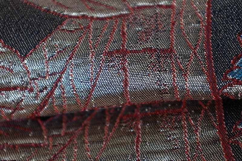 Japanese used sash belt (Nagoya-obi) polyester  /B1273