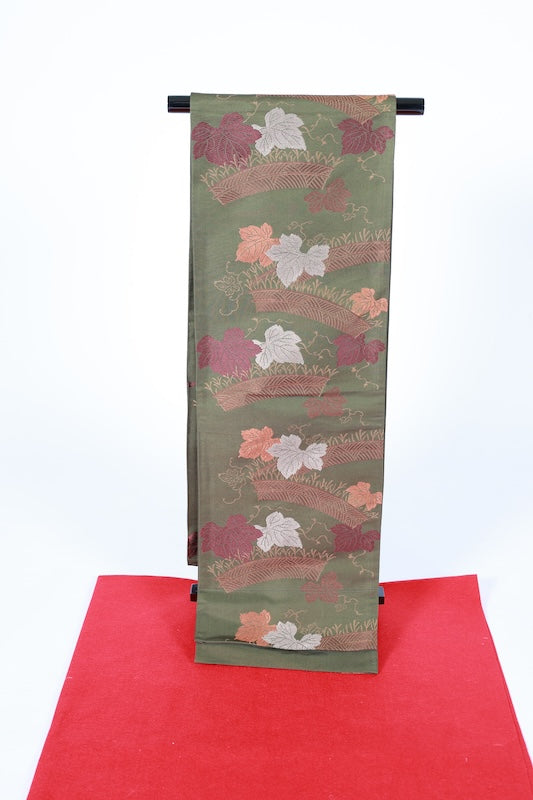 Japanese used sash belt (Nagoya-obi) polyester  /B1272