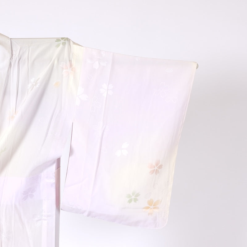 S-sizeWear under the kimono undershirt used(Nagazyuban)    silk/A196